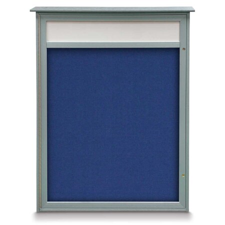 United Visual Products Double Door Enclosed Indoor Letterboard UV1142H-BRONZE-BURGUNVL